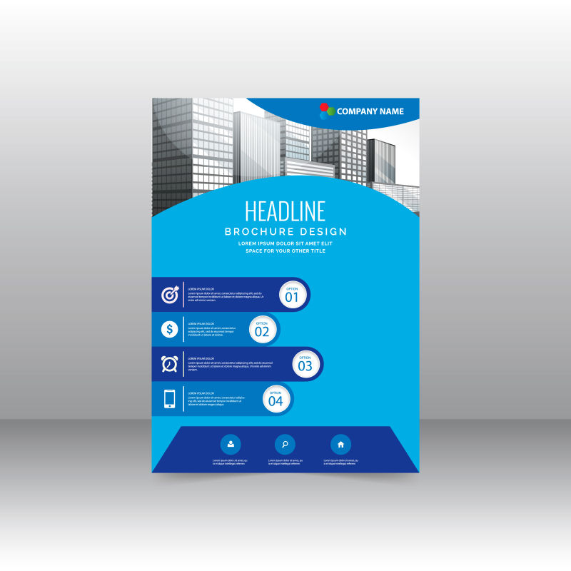 抽象矢量与现代红色的交融 商业宣传单平面设计的创新之路